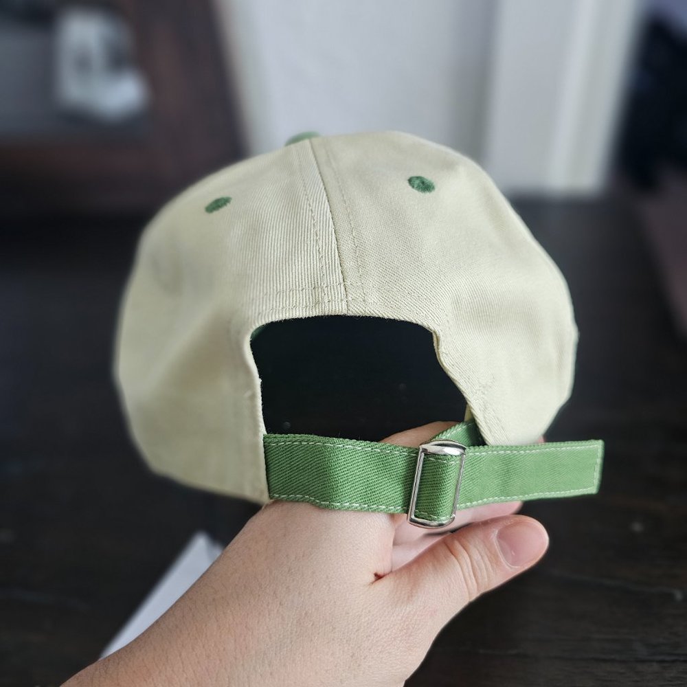 NWT WeWoreWhat Women’s Tennis Club Cotton Hat Court Green & Wheat OS - Picture 5 of 9